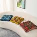 Bohemian Floor Cushion Set – Abstract Art Square Seat & Backrest Pad (40x40cm), Soft Polyester With PP Cotton Fill, Multi-Use For Home & Office_voghion.com