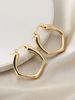 Earrings Simple Irregular Curve Ear Clip Light Luxury High End Ear Ring Polygon Earring Earrings_voghion.com