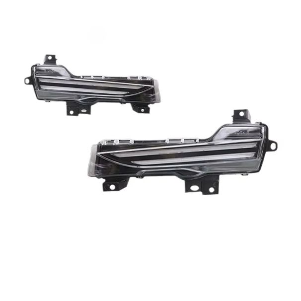 Per Tesla Model 3/Model Y, 2 pezzi, fendinebbia anteriori a LED, luci diurne, indicatori di direzione dinamici, DRL, lampada paraurti anteriore_voghion.com