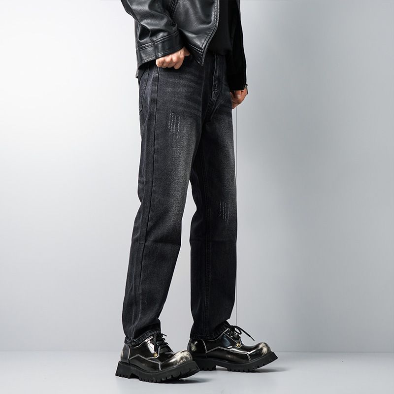 [UrbanDenim] Herrejeans i lette vask - Løs, rett passform | Trendy fritidsbukser_voghion.com