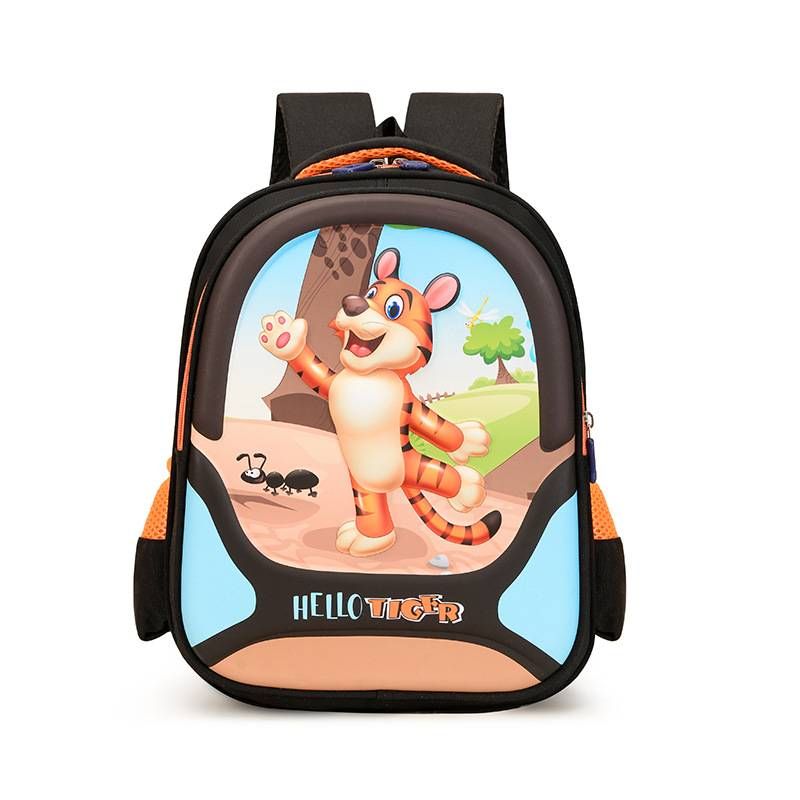 Laste väike koolikott, koormuse vähendamine ja selja kaitsmine, beebiseljakott, koomiks, moodne ja trendikas topeltõlaga seljakott_voghion.com