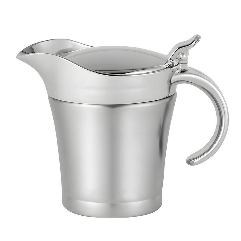 Sauciere aus Edelstahl mit Deckel, doppelwandig, isoliert, Thermokrug, Sauciere, Küchengewürztopf, Soßenbehälter_voghion.com