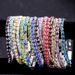 Braccialetti di moda per donne/ragazze, multicolore, 10 pezzi/set, placcati in platino 18 carati, con catena di cristallo austriaco, elastici, gioielli da donna_voghion.com