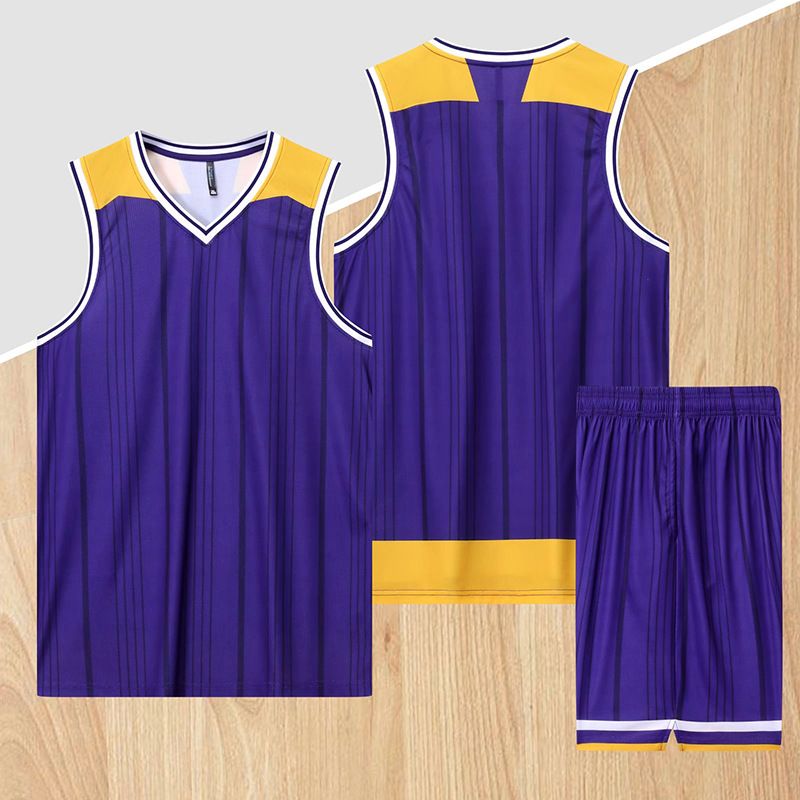 lettering Men's Basketball Team Basketball Game Training Jersey Loose Side Pockets Printed With Numbers_voghion.com