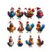 Neu Weihnachten Kreative Tier Huhn Hahn Serie Anhänger Weihnachten Baum Anhänger Acryl Anhänger_voghion.com