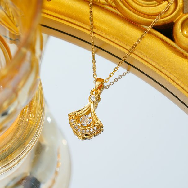 Nutikas hõlmikpuulehest seelikuga kaelakee, kerge luksus, pleekimata nišikujundus, täiustatud meel, samas stiilis rangluukett_voghion.com