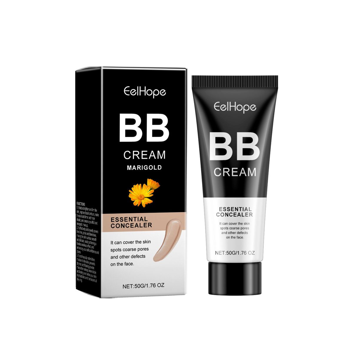 Eelhope Series Oil Control Light Concealer Brighten BB Cream For Daily Lazy Skin Care_voghion.com