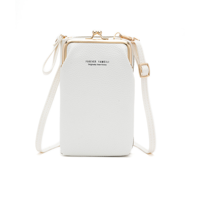 Cell Phone Bag Bag Lady Lychee Print Single Shoulder Crossbody Bag Vertical Mobile Phone Bag Fashion Large Capacity Purse_voghion.com