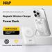 W&P Magnetic Wireless Power Bank 10000mAh With Built-in Dual Cables & Phone Stand | 27W Fast Charging | Compatible With IPhone 6-16 Series_voghion.com
