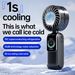 Type-C USB Rechargeable Fan - 3600mAh Battery, Digital Display, Brushless Motor For Powerful Cooling Indoor/Outdoor_voghion.com