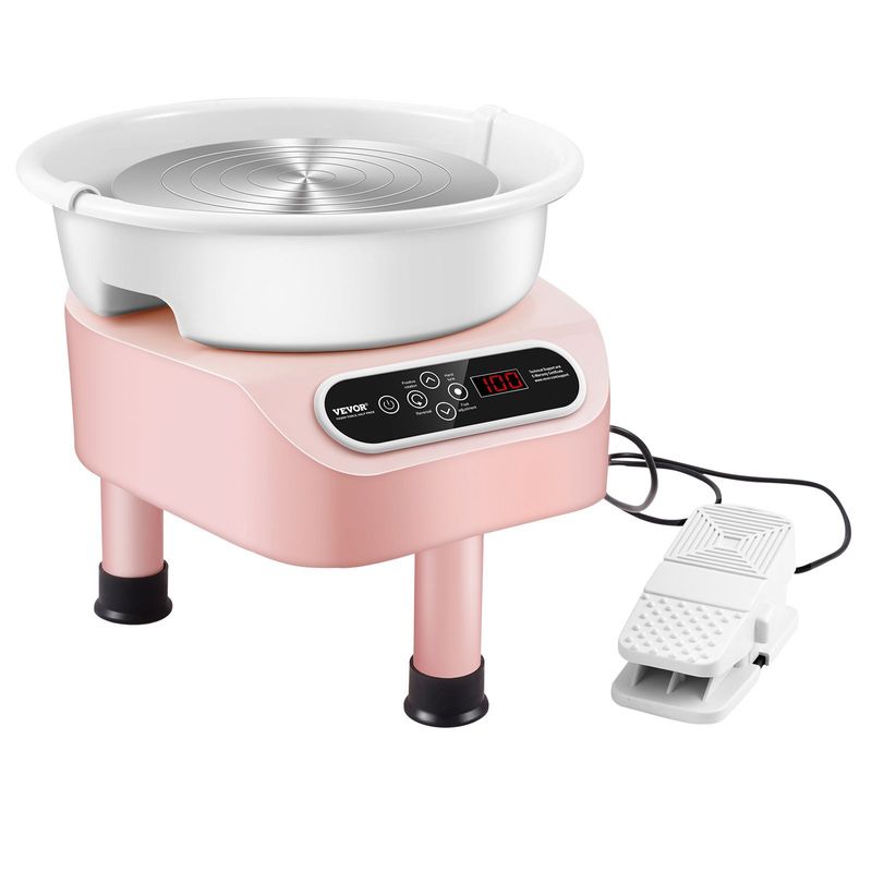 Pottery Wheel, 350W Electric Wheel for Pottery with Foot Pedal and LCD Touch Screen,10 inch Pottery Forming Machine, Direct Drive Ceramic Wheel with 3_voghion.com