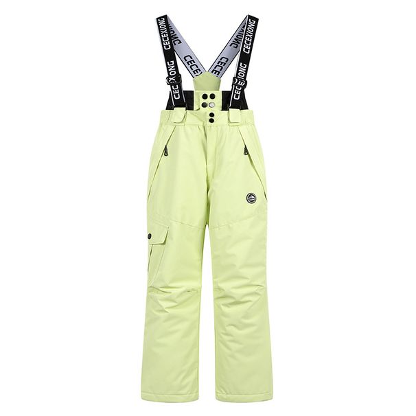 Completo da sci per bambini, pantaloni da snowboard per esterni, giacca in caldo cotone antivento, tuta intera per ragazzi e ragazze_voghion.com
