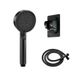 Soffione doccia portatile ad alta pressione Black Warrior con 5 modalità di getto - Materiale ABS, installazione con filettatura da 4 pollici, design moderno per una doccia migliorata_voghion.com