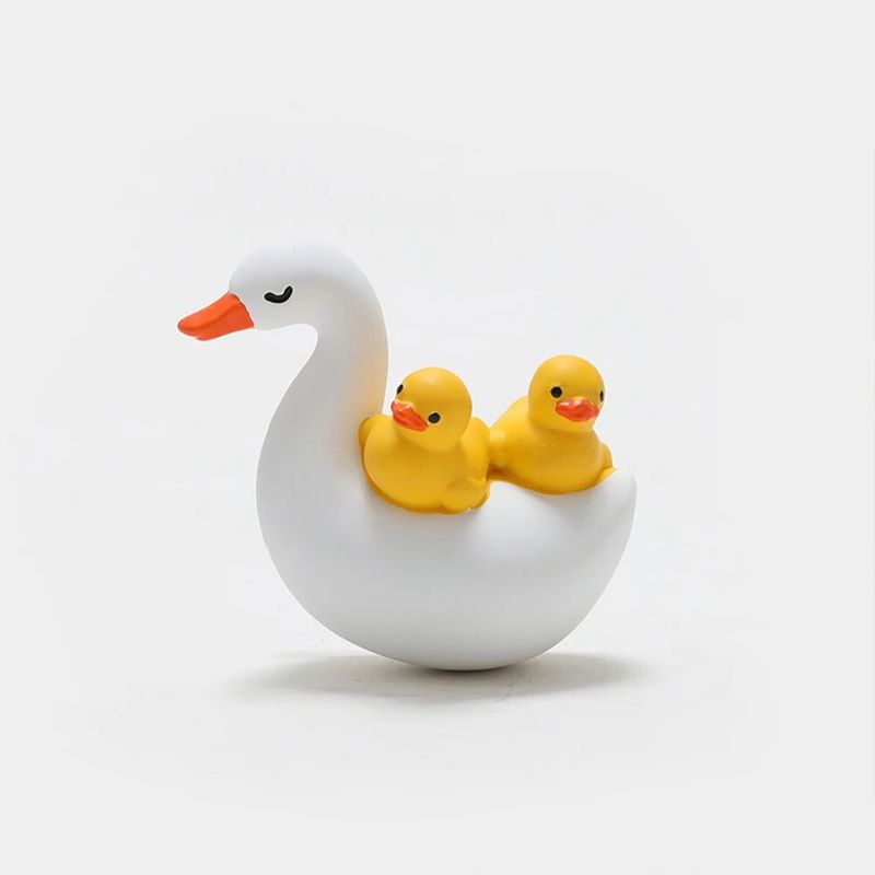 3D Three-Dimensional Creative Cute Duck Refrigerator Stickers Animal Magnetic Kitchen Home Decoration Memo Message Resin_voghion.com