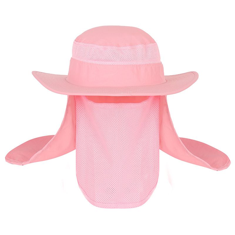 Bedruckter Outdoor-Mückenschutz für den Sommer zum Angeln für Herren, Fischerhut mit Sonnenblende_voghion.com