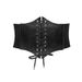 Corsetto elastico largo e stretto con lacci da donna alla moda, con sigillo in vita, per abito da donna_voghion.com