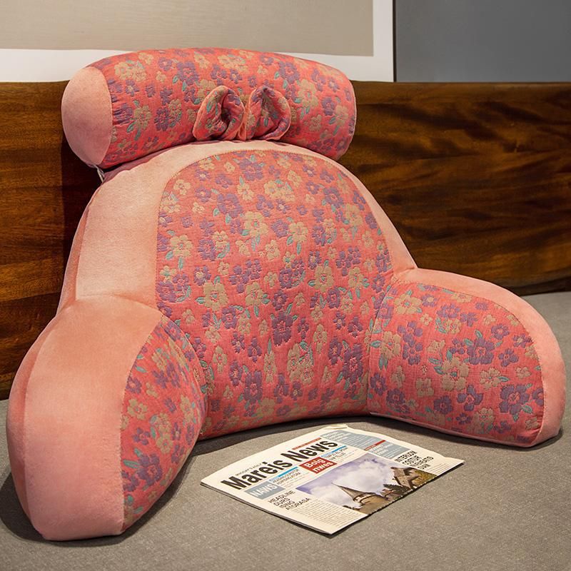 Three Layers Of Gauze Bed Head Cushion Soft Package Lumbar Protection Large Backrest Maternity Sofa Dormitory Bed_voghion.com