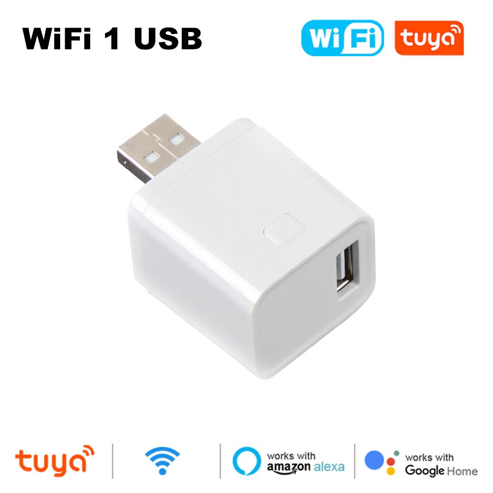 Adaptateur secteur mini USB Tuya Smart WiFi/Zigbee Micro 1-3 Gang 5V Prise de charge Synchronisation vocale pour Alexa Google Home Alice_voghion.com