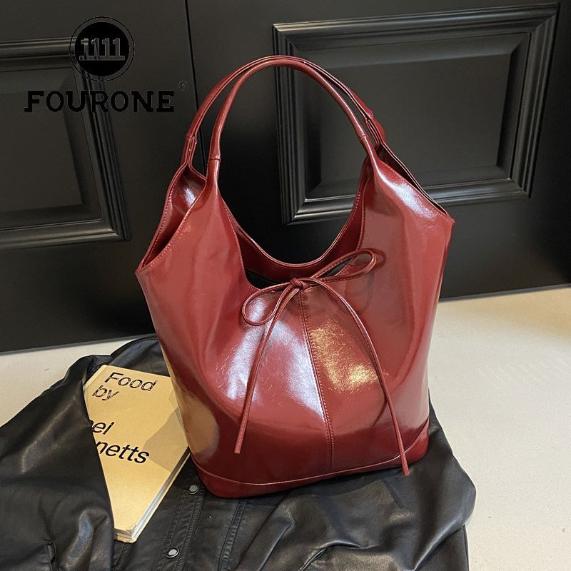 FOUR ONE torba premium o dużej pojemności dla kobiet, nowa brązowa torba na ramię do codziennych dojazdów do pracy, modna_voghion.com