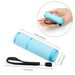 Lampe de poche phosphorescente ; Mini lampe de poche 9 LED avec revêtement en caoutchouc ; Lampe portable et pratique pour le camping, la randonnée, la lecture nocturne, le cyclisme et la randonnée._voghion.com