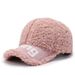 Cappello da donna autunno e inverno berretto da baseball moda semplice berretto invernale casual da esterno in lana di agnello tutto-fiammifero maschile_voghion.com
