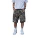 Ropa para hombre, estilo retro, con estampado de camuflaje, estilo urbano, holgado, informal, para el trabajo, pantalones cortos vaqueros de verano_voghion.com
