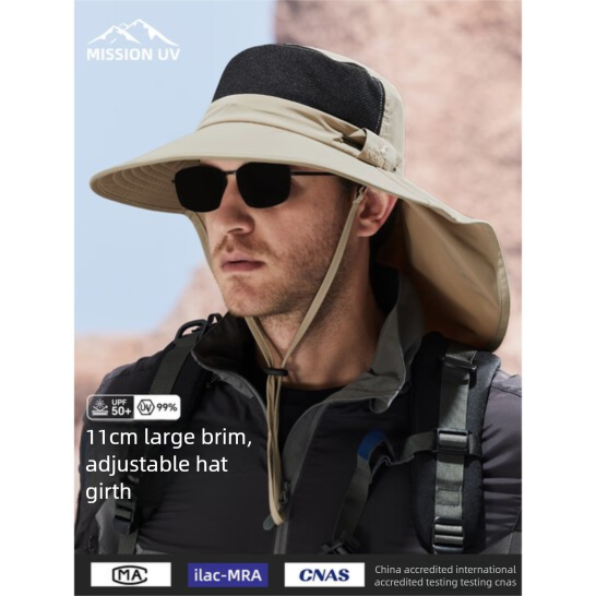 MISSION per uomo, cappello da pescatore, da escursionismo, con protezione solare, estivo, con tesa larga e protezione UV_voghion.com