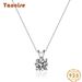 Collana con ciondolo in moissanite in argento Tancise Personality, regalo classico per le feste da donna_voghion.com