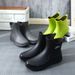 WalkPrime Men's Rain Boots British Style Fishing Waterproof Non-Slip Kitchen Work Rubber Warm New Water Shoes For Men_voghion.com