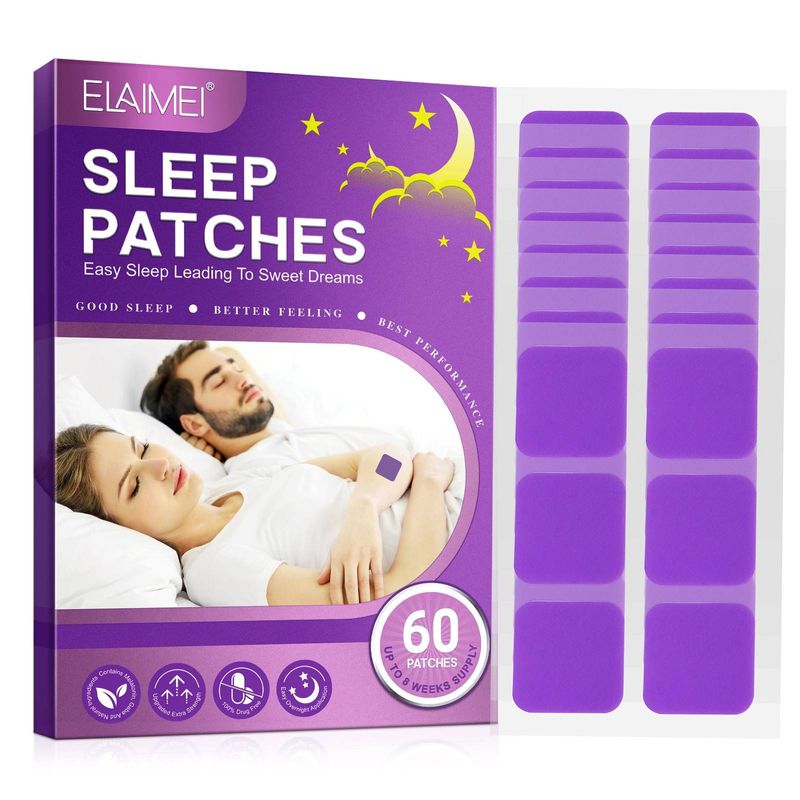 Sleep Patches for Adult, Easy-to-Apply Sleep Patch with Melatonin, Relax & Wake Up Refreshed Long-Lasting Night Comfort for Men & Women_voghion.com