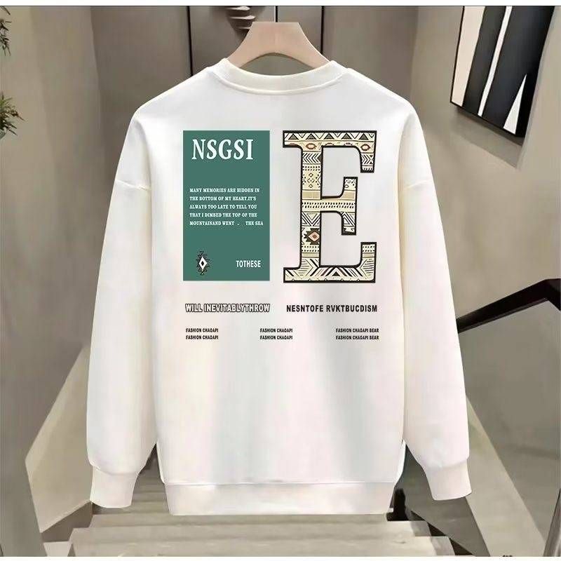 Sügis/talv 2024 Lahtine pluss suuruses pullover 100% puuvillane kapuuts_voghion.com