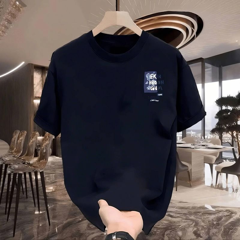 2025 Summer Loose Men And Women Pullover 100% Cotton Short Sleeve T-shirt_voghion.com