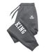 Herbst Winter Jogger Herren Sporthose KING Elastische Taille Freizeithose_voghion.com