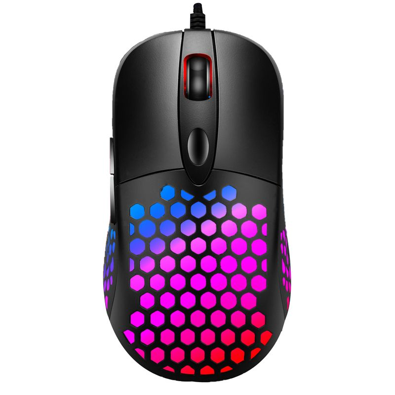 Xinweiqing X8 Luminous Light 4 Gears DPI Hollow USB Wired Gaming Mouse PC Accessory_voghion.com