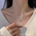 S999 Silver Small Sugar For Women With A Niche Design, Light Luxury Zircon Collarbone Chain, Square Bag Jewelry Necklace_voghion.com