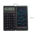 Calculadora con bloc de notas para aprendizaje, negocios, oficina, portátil, plegable, LCD_voghion.com