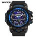 Rugged Outdoor Sports Watch With LED Backlight, Waterproof 50M, Digital & Analog Display, Calendar Function, Durable TPU Strap For Men And Women_voghion.com
