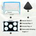 5x4ft 2-In-1 Portable Soccer Goal - Detachable Training Net With 420D Oxford Fabric_voghion.com