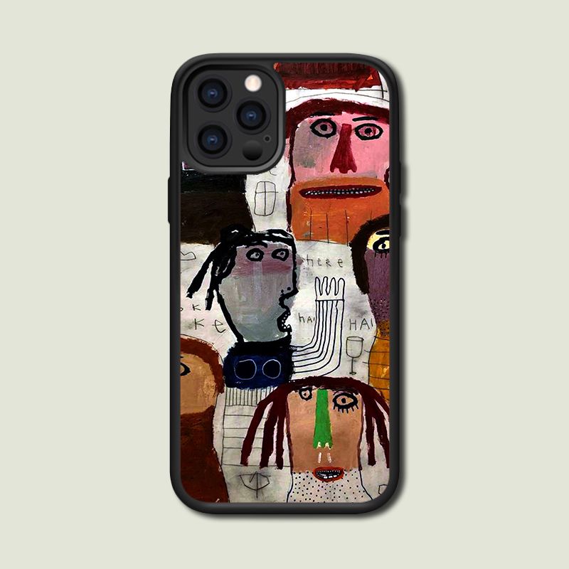 Unbeatable Quality Funny Quirky Cartoon Little Character Adapted To Iphone12/13pro Max14 Abstract Graffiti Mobile Phone Shell For IPhone_voghion.com