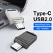 Type Usb 2.0 Drive 16GB 32GB 64GB 128GB For IPhone And Android Flash Drive With USB C / Usb2.0 Custom_voghion.com