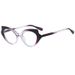 Cat Eye Anti Blue For Women, Gradually Changing Color Flat Light Glasses, New Style, Plain Small Face, Versatile Glasses_voghion.com