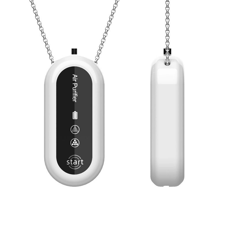 Wearable Air Purifier Necklace - USB Rechargeable Negative Ion Generator, 8hr Personal Air Cleaning CE_voghion.com