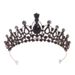 European and American cross-border crystal crown rhinestone exquisite electroplated metal crown wedding bride birthday party dance hair accessories_voghion.com