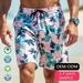 Men's Clothing New Beach Pants Men Quick Drying Loose Slightly Elastic Cartoon Large Size Surfing Pants Hawaiian Beach Swimming Trunks Shorts_voghion.com