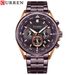 Men's Stainless Steel Quartz Watch With Date Display, Multifunctional 6-Hand Analog Wristwatch, Business Casual Timepiece_voghion.com