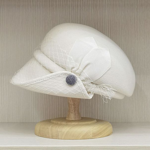 Kuuma alennus naisten talvihatut huntu fascinator baretti nappi reunustettu reunus villa ranskalainen sanomalehtipoika lumi hiihtolakki cabbie visiiri huopahattu_voghion.com