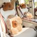 Cute Plush Capybara Seat Cushion Soft Comfortable Headrest Stuffed Lumbar Support Waist Pillow Car Decoration_voghion.com