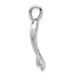14K White Gold 3-D Polished Whale Tail Charm_voghion.com