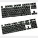 Cherry Cherrymx1.0 Nøglekapsel 87/108 TKL Nical-tastatur, enkelt, original, gennemsigtig, lukket skrifttype_voghion.com