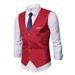 Men's Clothing New Men's Suit Vest Youth Fashion Business Casual Men's Slim Korean Vest Vest_voghion.com